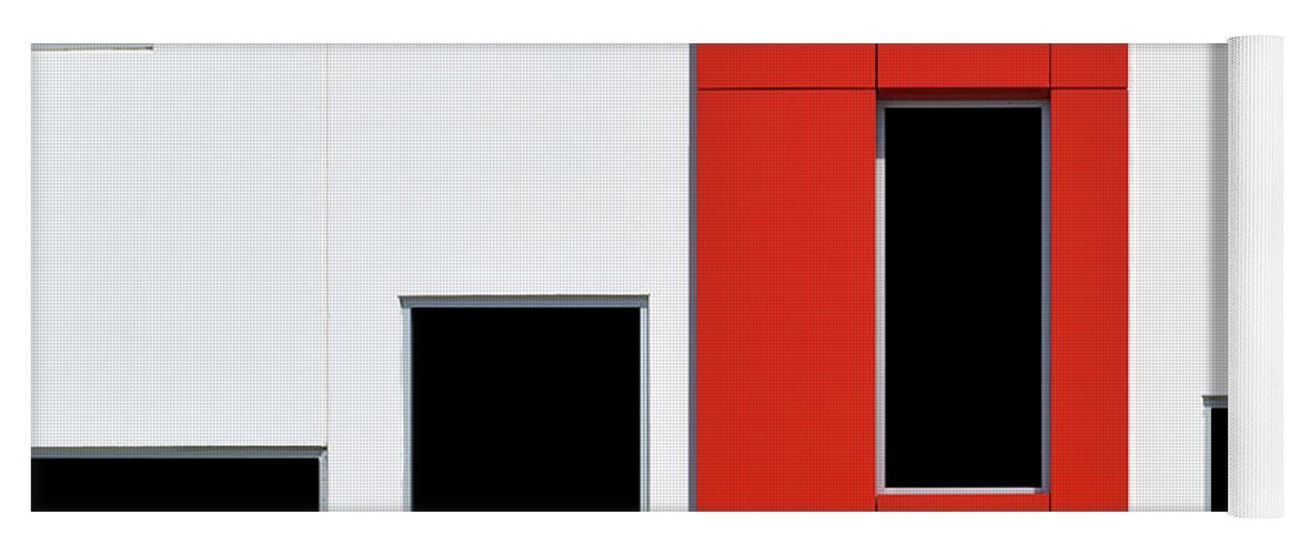 Urban Yoga Mat featuring the photograph Red Frame 2 by Stuart Allen