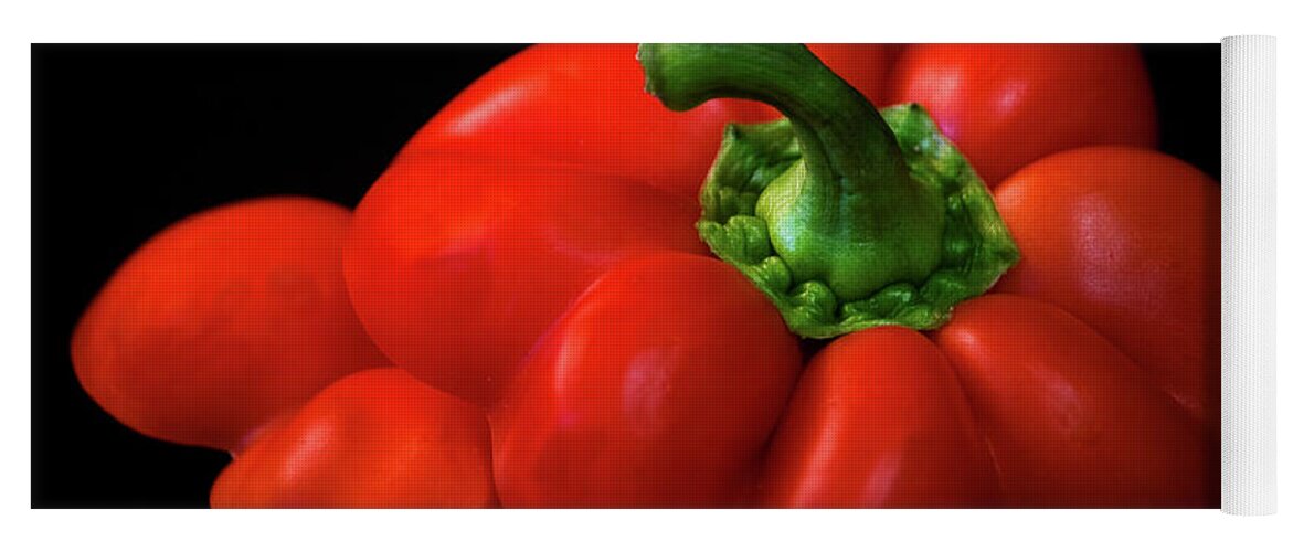 Peppers Yoga Mat featuring the photograph Red Pepper Still Life by Cheryl Day