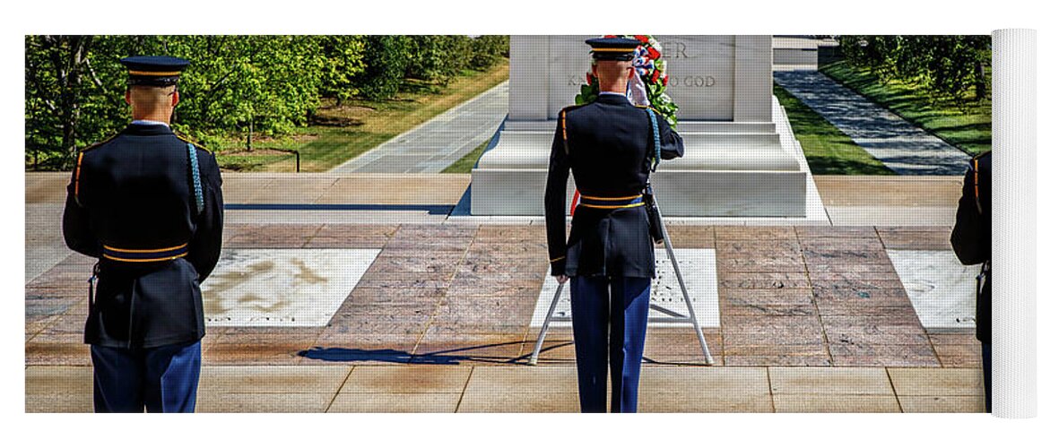 Arlington Yoga Mat featuring the photograph Respect by Bill Chizek
