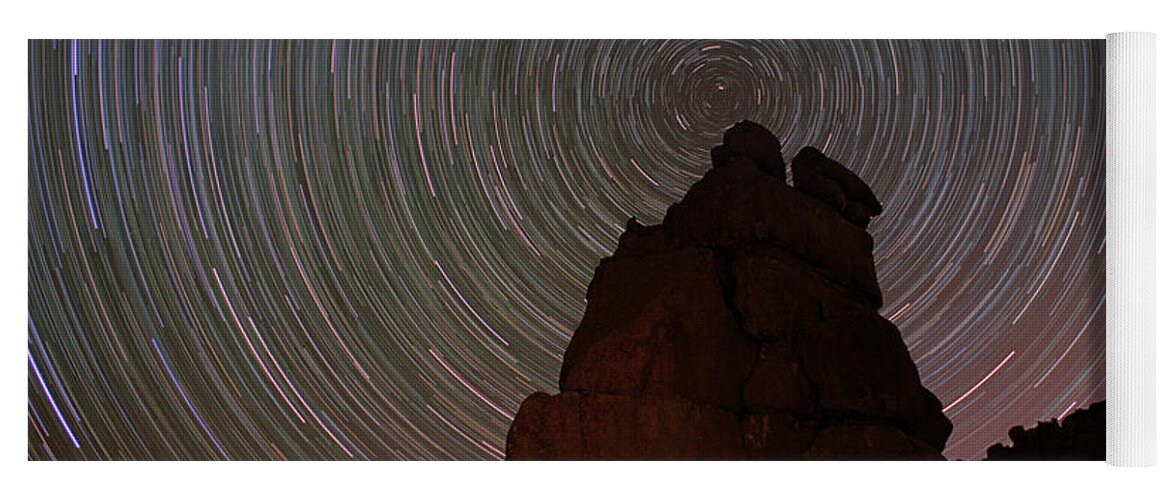 Startrails Yoga Mat featuring the photograph Restful Bison by Ivan Franklin