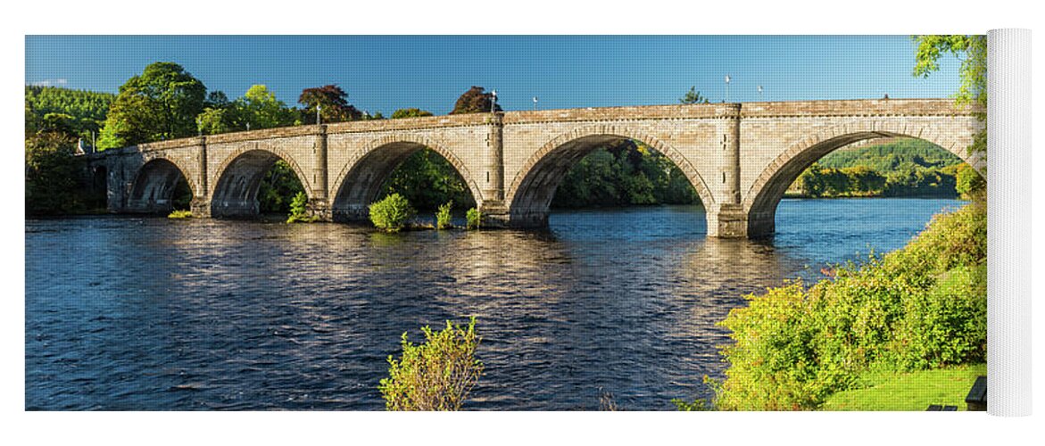 Dunkeld Yoga Mat featuring the photograph River Tay, Dunkeld, Perthshire by David Ross