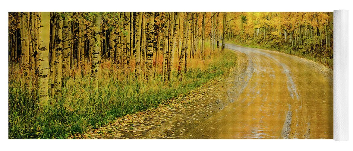Aspens Yoga Mat featuring the photograph Road To Oz by Johnny Boyd