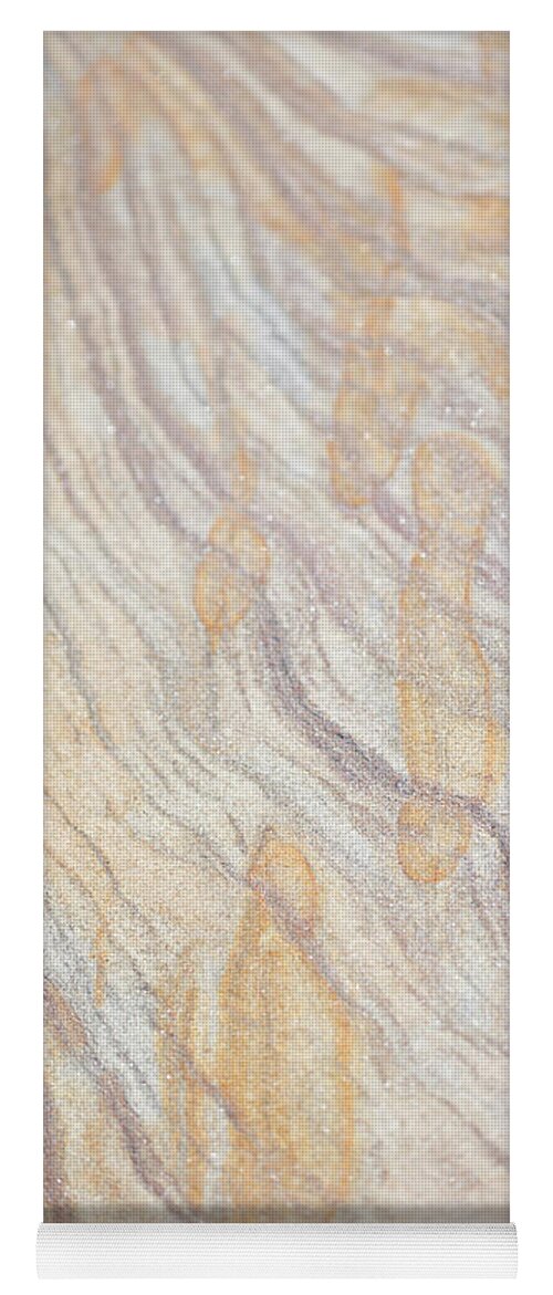 Rock Lines Yoga Mat featuring the photograph Rock Lines - Wiggle and Splash by Anita Nicholson