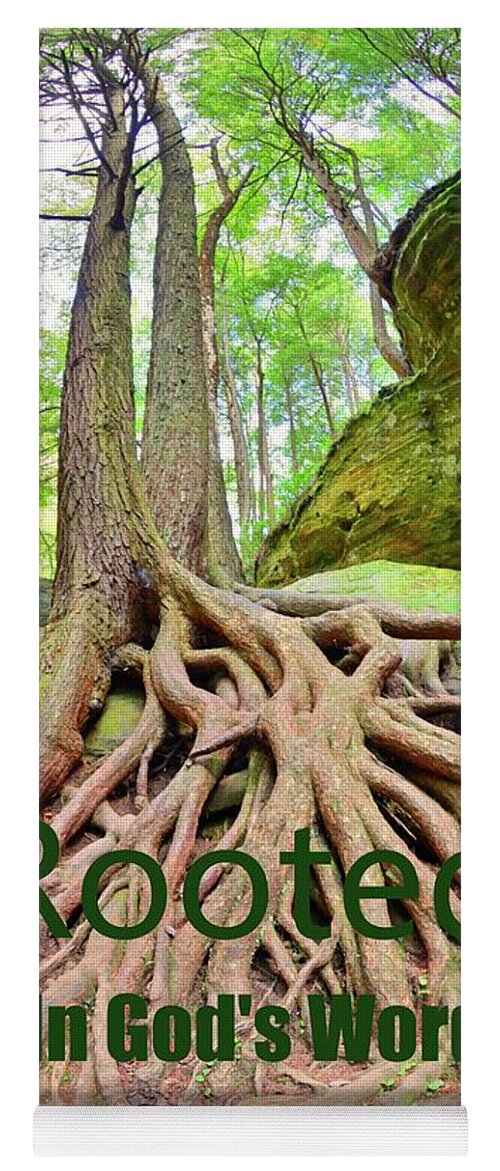 Rooted In God's Word Yoga Mat featuring the photograph ROOTED In GOD'S Word by Lisa Wooten