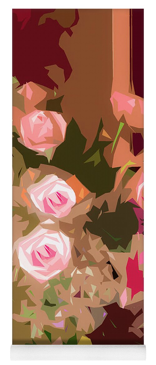 Flowers Yoga Mat featuring the photograph Rose Light 2 AR by Ginger Stein