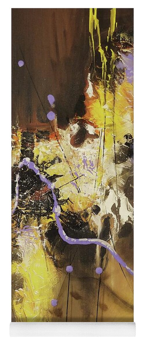 Abstract; Abstract Expressionist; Contemporary Art; Tom Shropshire Painting; Modern Art Yoga Mat featuring the painting Royal Descent by Tom Shropshire
