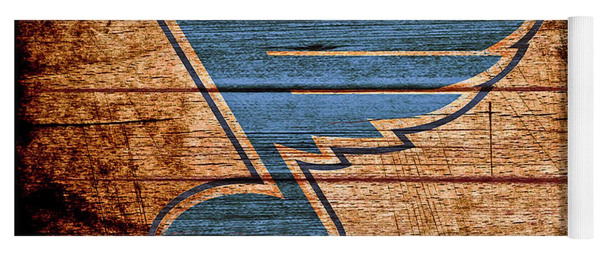 St Louis Yoga Mat featuring the photograph Rustic Blues by Billy Knight