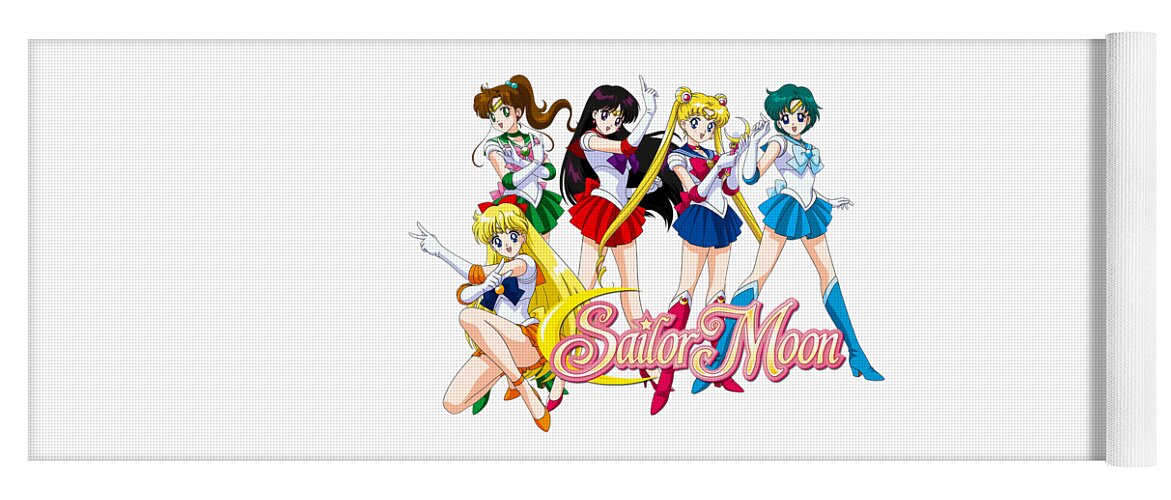 Sailor Moon Girls Animated Series Yoga Mat by Jambu Klutuk - Pixels