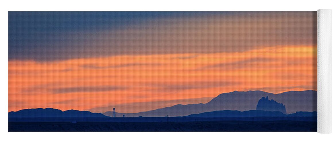 Sunset Yoga Mat featuring the photograph San Juan Basin Skyline by Jonathan Thompson