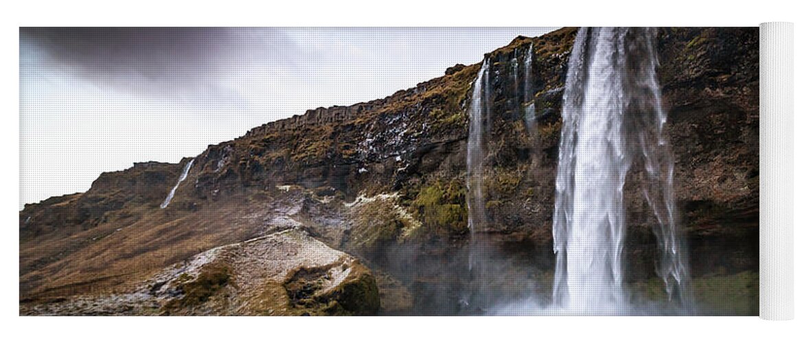 Iceland Yoga Mat featuring the photograph Seljalandsfoss by Framing Places