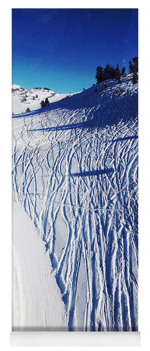 Ski Yoga Mat featuring the photograph Ski Slope by David Zumsteg