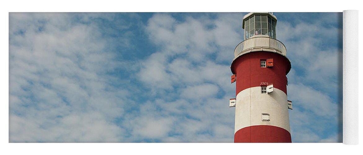Lighthouse Yoga Mat featuring the photograph Smeaton's Tower Lighthouse by Helen Jackson