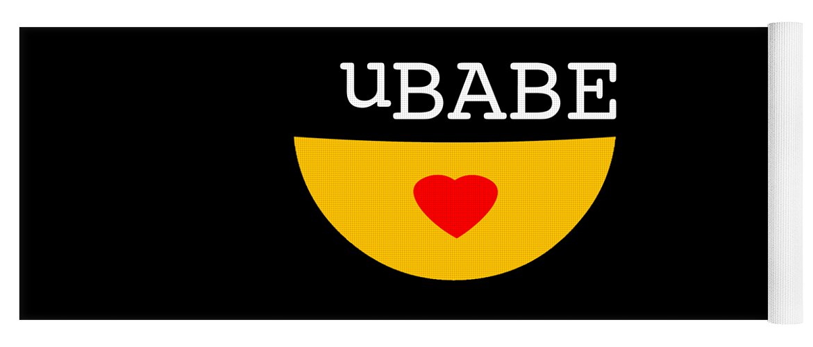 Ubabe Smile Yoga Mat featuring the digital art Smile Style by Ubabe Style