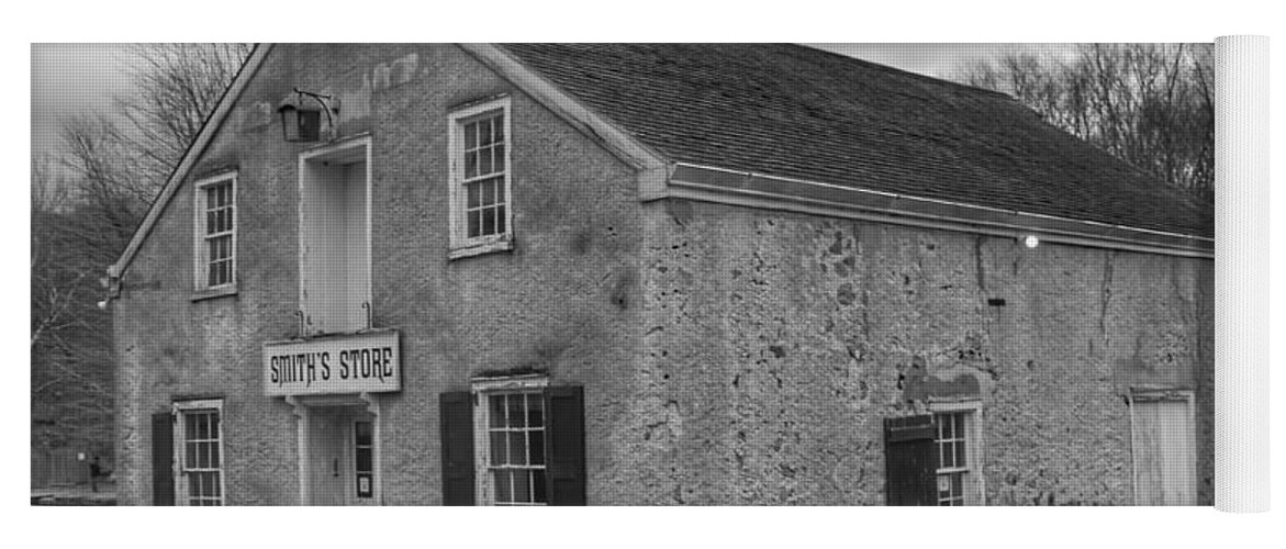 Waterloo Village Yoga Mat featuring the photograph Smith's Store - Waterloo Village by Christopher Lotito