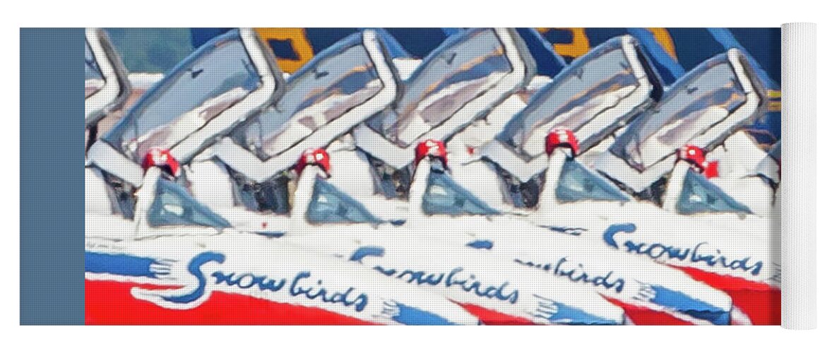 2018 Yoga Mat featuring the photograph Snowbirds Open Cockpit by Donna Corless