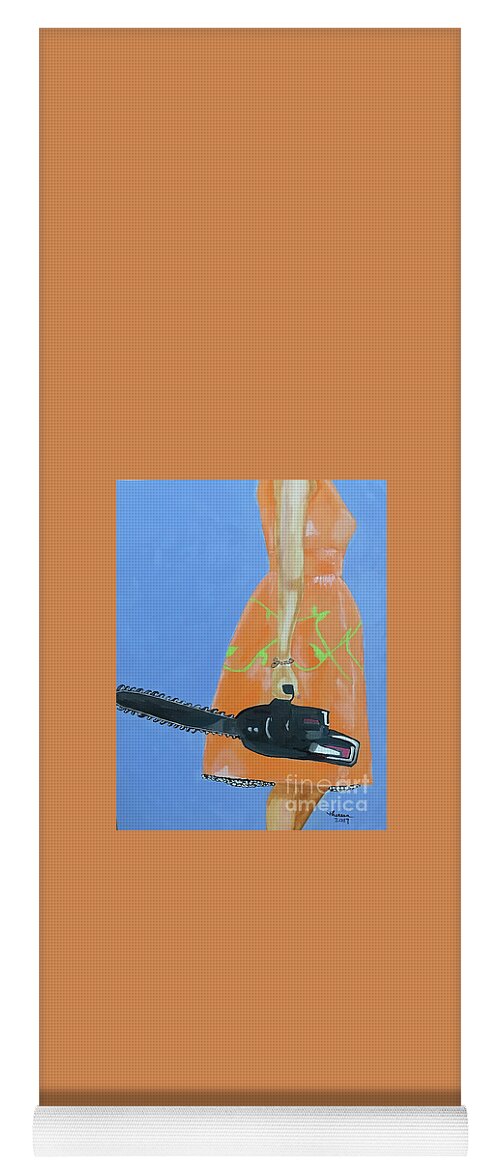 Original Art Work Yoga Mat featuring the painting Soft But Strong #2 by Theresa Honeycheck