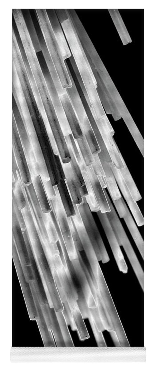 Black & White Yoga Mat featuring the photograph Solarized Pasta # 4 by Frederic A Reinecke