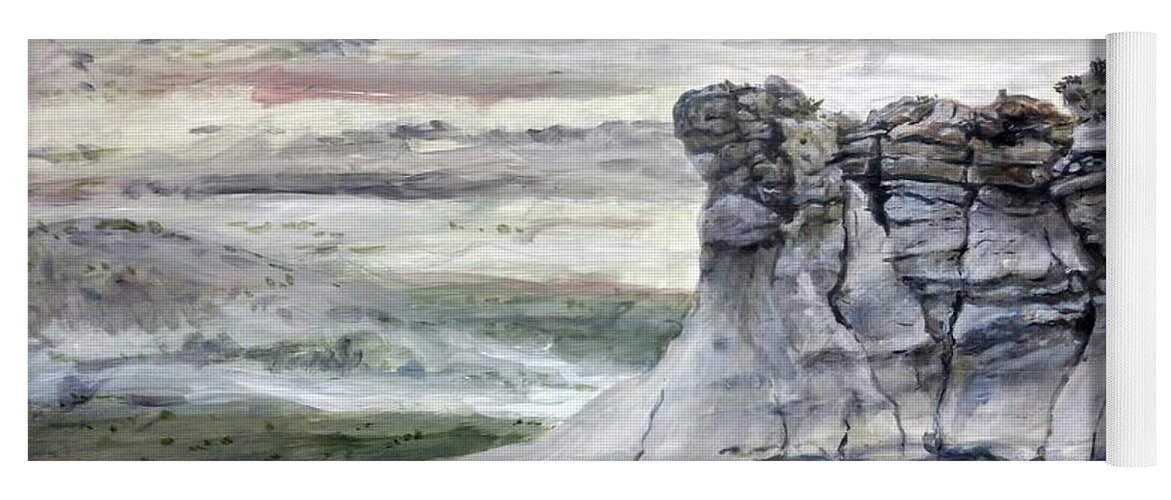 Petrified Forest Yoga Mat featuring the painting Something New by William Brody