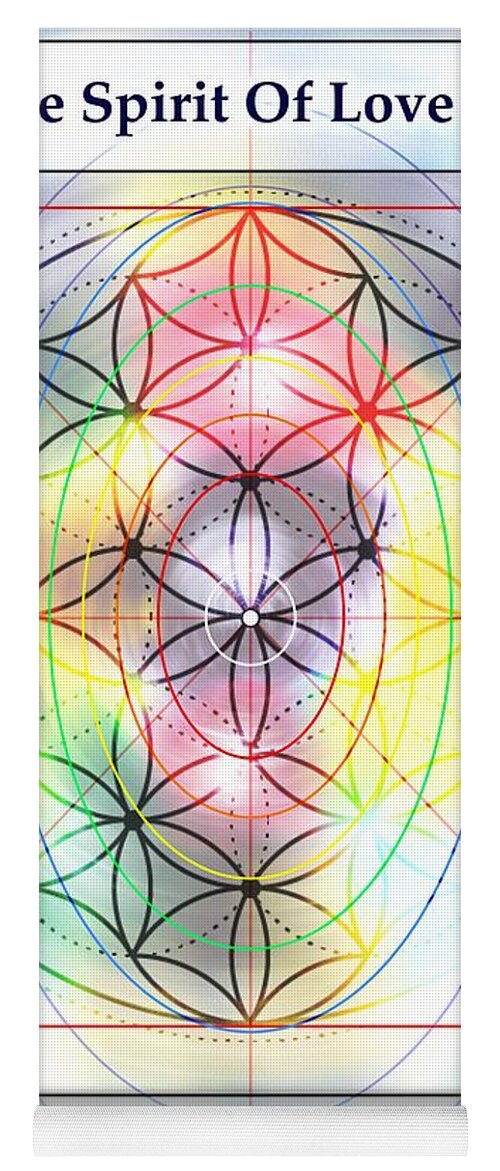 Spirit Yoga Mat featuring the mixed media Spirit of Love of Peter Schalow by AHONU Aingeal Rose