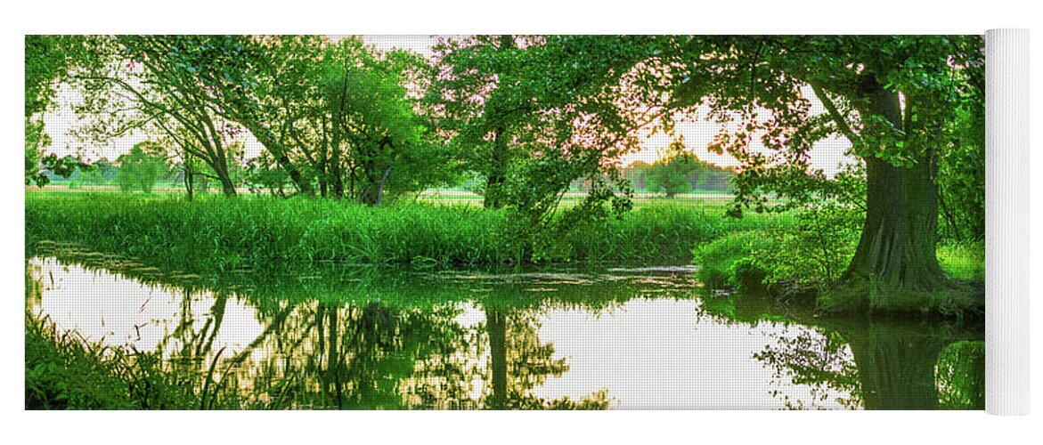 Spreewald Yoga Mat featuring the photograph Spreewald summer evening by Sun Travels