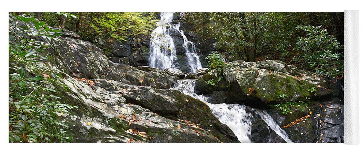 Spruce Flats Falls Yoga Mat featuring the photograph Spruce Flats Falls 9 by Phil Perkins