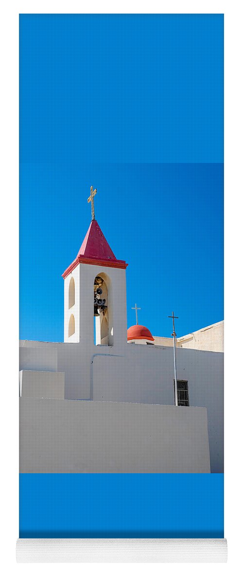 St John Yoga Mat featuring the photograph St John's Church, Acre, Israel by Roberta Kayne