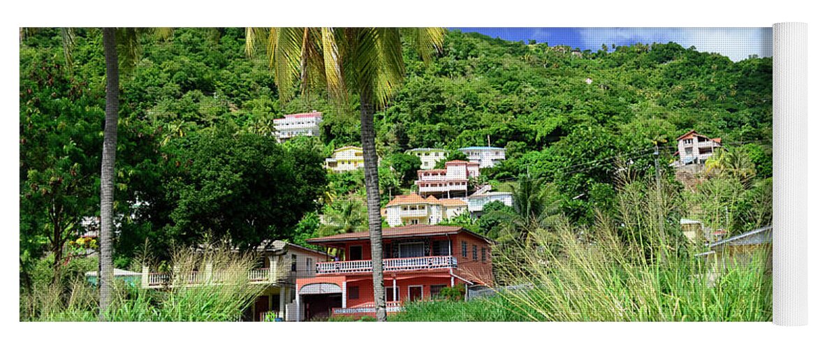 Caribbean Yoga Mat featuring the photograph St. Lucia Neighborhood by Segura Shaw Photography