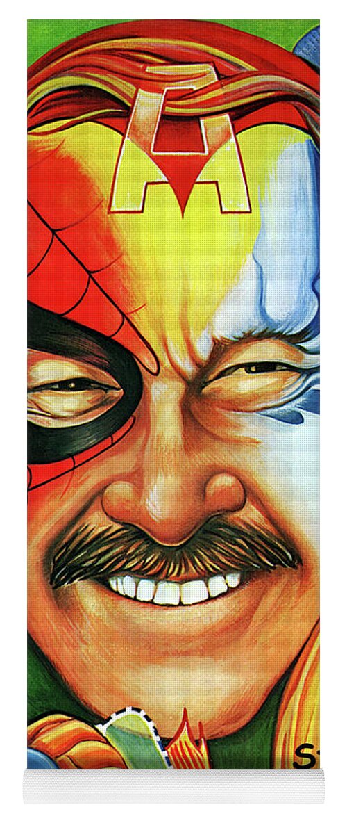Artwork Yoga Mat featuring the photograph Stan Lee - 1922 - 2018 by Doc Braham