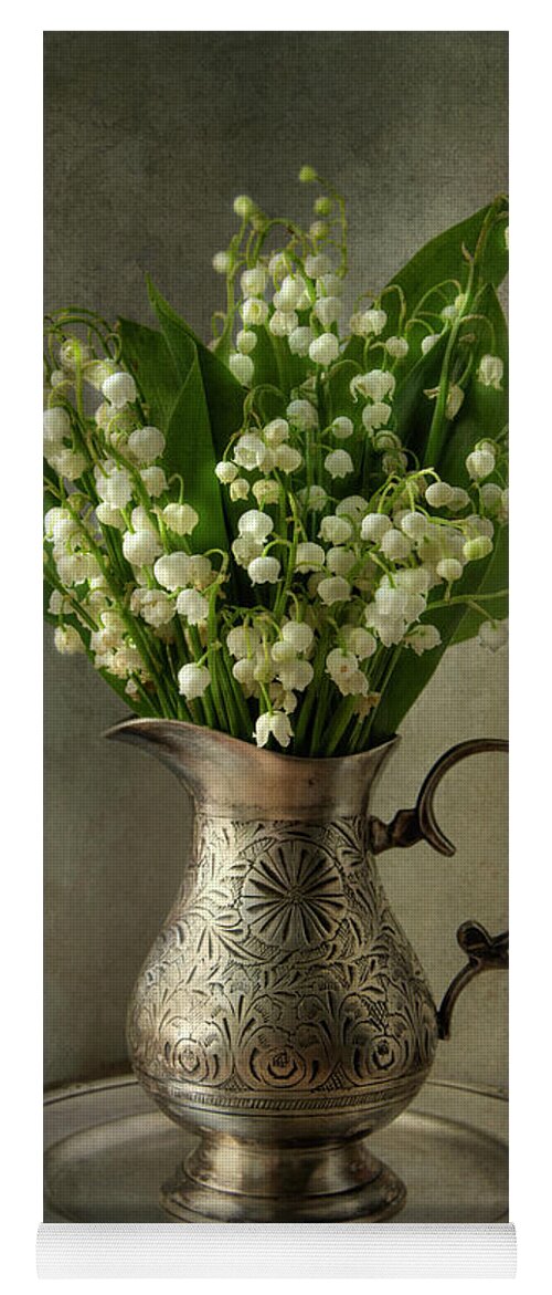 Lily Of The Valley Yoga Mat featuring the photograph Still life with lily of the valley by Jaroslaw Blaminsky