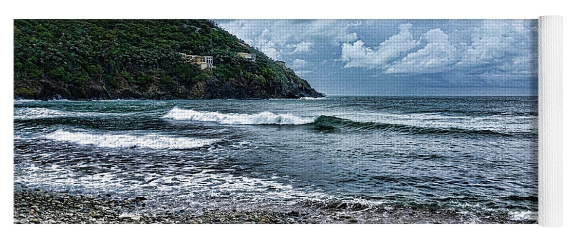 Storm Clouds Yoga Mat featuring the photograph Stormy Shores by Climate Change VI - Sales