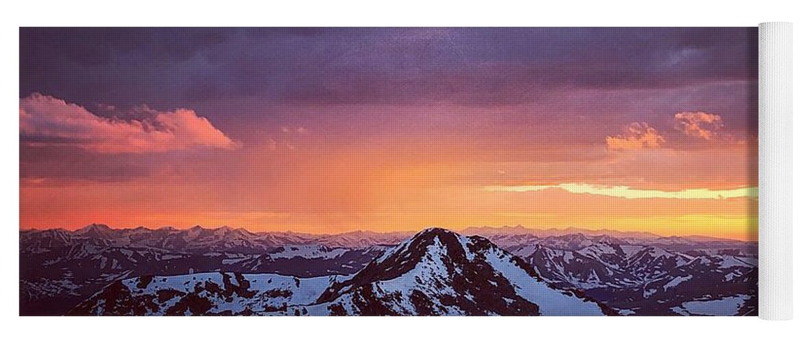 Colorado Yoga Mat featuring the photograph Stormy Sunset by Kevin Schwalbe
