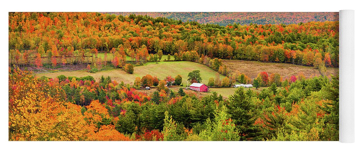 Franconia Notch Yoga Mat featuring the photograph Sugar Hill New Hampshire by Robert Clifford