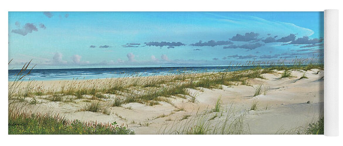 Summer Breeze Florida Landscape Painting Yoga Mat featuring the painting Summer Breeze by Mike Brown