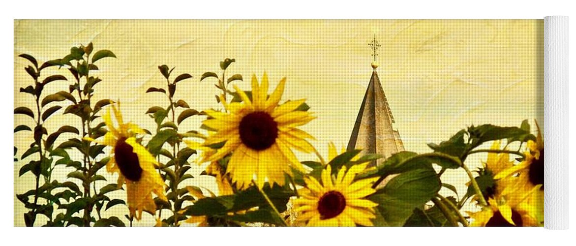 Iphone Yoga Mat featuring the photograph Sunflower Serenade by Richard Cummings