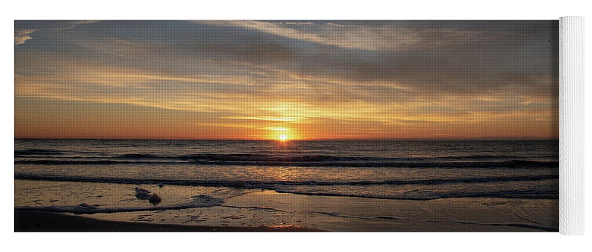 Sunrise Yoga Mat featuring the photograph Sunrise Over Hilton Head Island No. 0346 by Dennis Schmidt