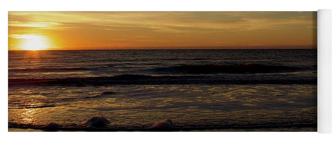 Sunrise Yoga Mat featuring the photograph Sunrise Over Hilton Head Island No. 0355 by Dennis Schmidt
