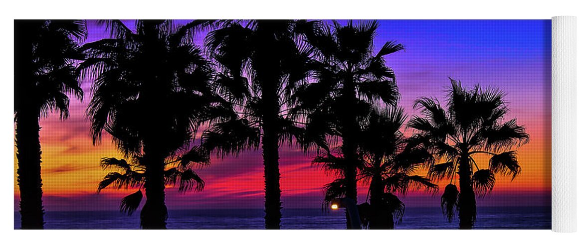 Sunset Yoga Mat featuring the photograph Sunset from the Ocean Park Inn by Robert Bellomy