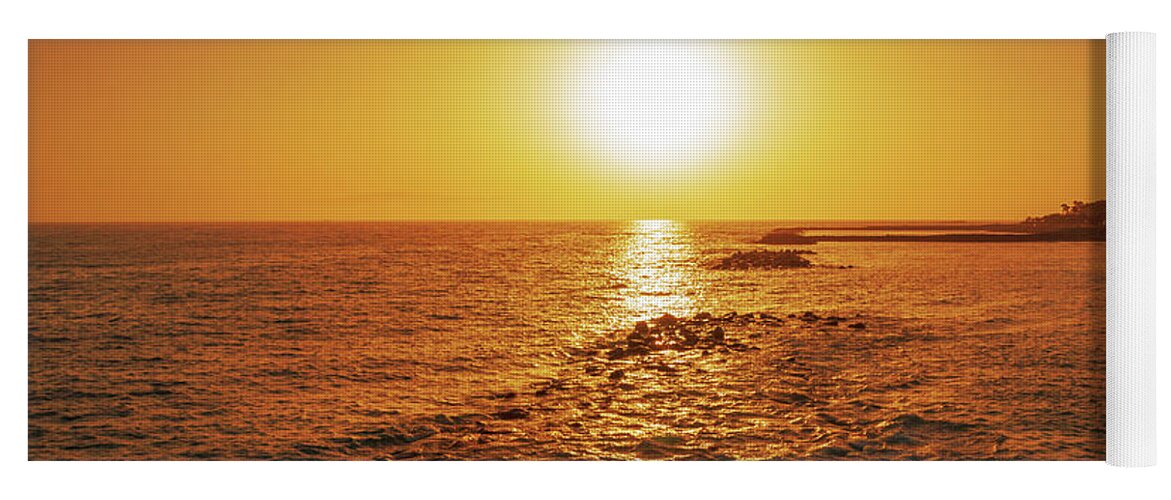 Sunset Yoga Mat featuring the photograph Sunset in Costa Adeje by Sun Travels