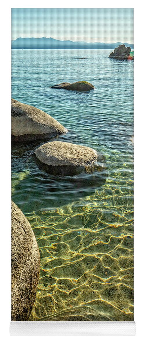 Landscape Yoga Mat featuring the photograph Tahoe Blues 16 by Ryan Weddle