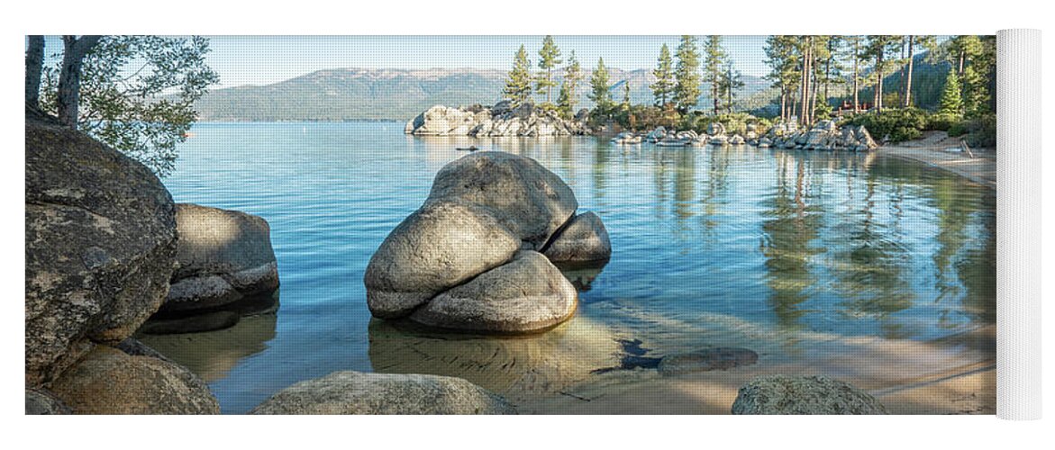 Lake Yoga Mat featuring the photograph Tahoe Blues II by Ryan Weddle