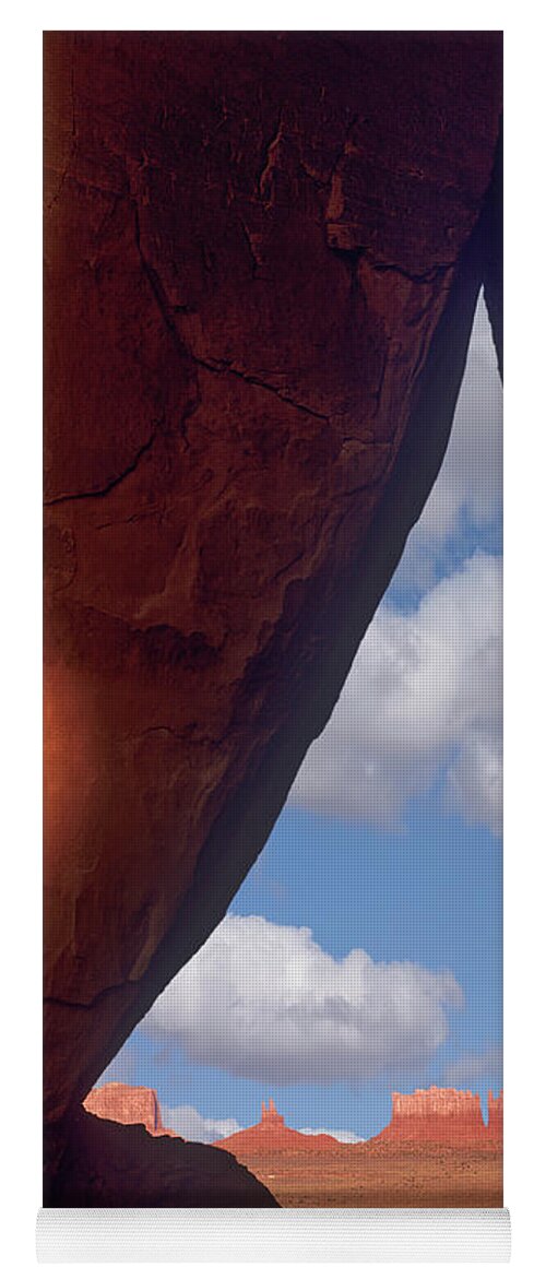 00586227 Yoga Mat featuring the photograph Teardrop Arch And Buttes, Monument Valley, Arizona by Tim Fitzharris