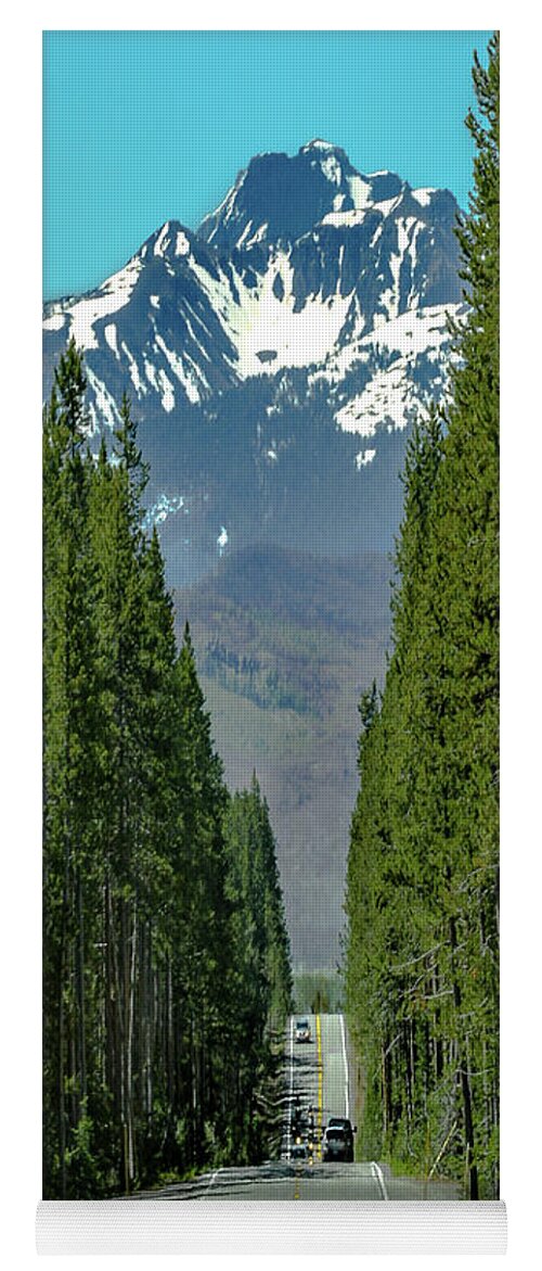 Yellowstone National Park Yoga Mat featuring the photograph Tetons - First Glimpse by David Meznarich