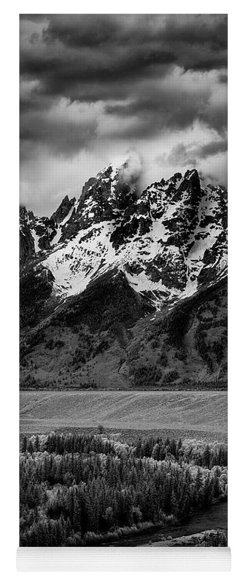 Tetons Yoga Mat featuring the photograph Tetons over the Snake River II by Jon Glaser