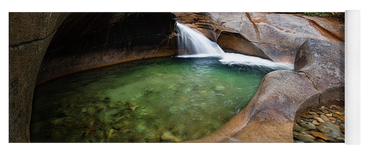 Basin Yoga Mat featuring the photograph The Basin at Franconia Notch State Park 2x1 by William Dickman