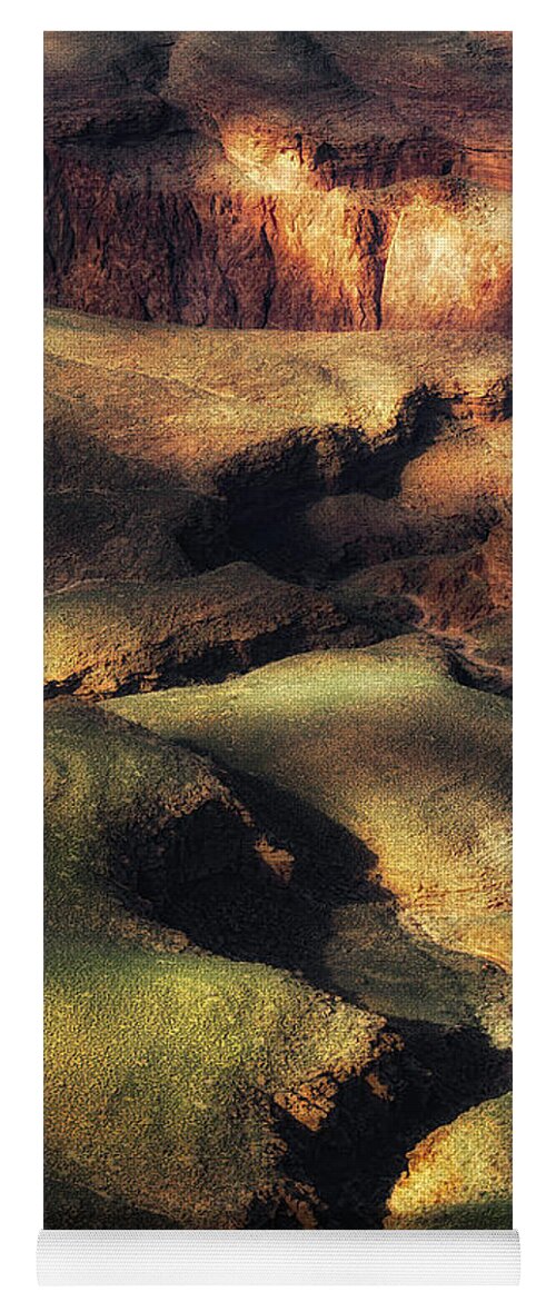 Landscape Yoga Mat featuring the photograph The Canyon Floor by Ron McGinnis