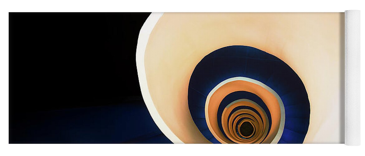 Staircase Yoga Mat featuring the photograph The Downward Spiral by Mikel Martinez de Osaba