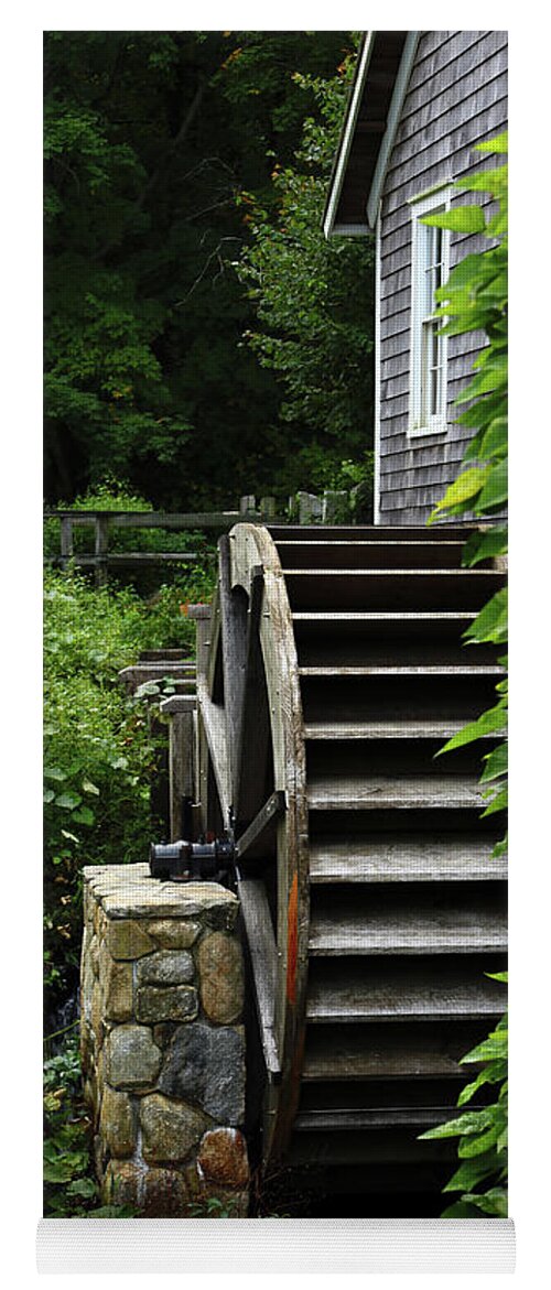 Massachusetts Yoga Mat featuring the photograph The Gristmill by Terri Brewster