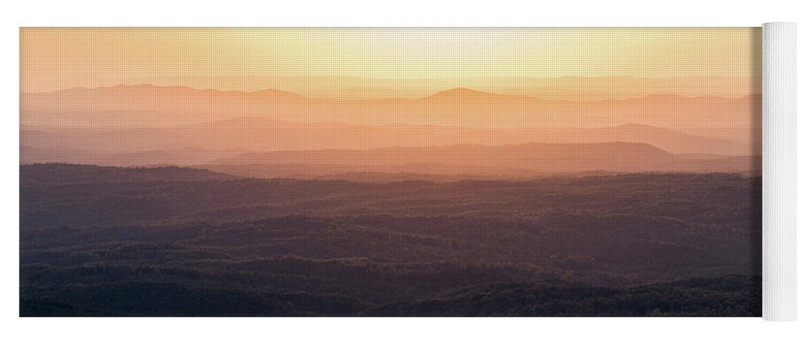 Alabama Yoga Mat featuring the photograph The Orange Valley by James-Allen