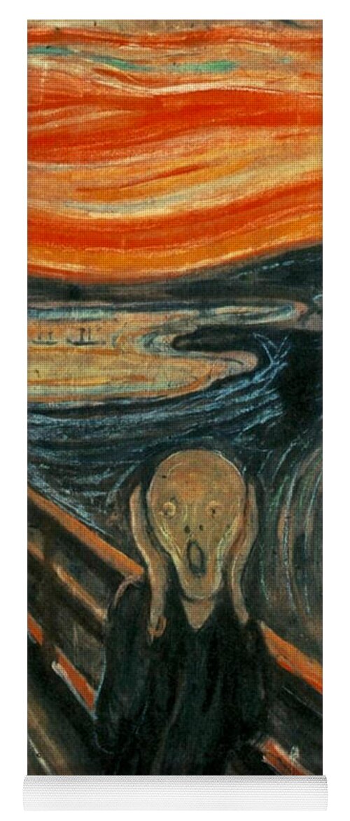 Scream Yoga Mat featuring the painting The Scream by Edward Munch