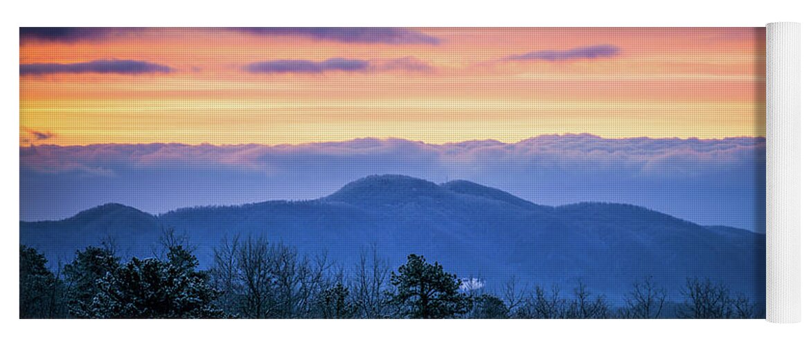 Blue Ridge Mountains Yoga Mat featuring the photograph The Sky by Joye Ardyn Durham